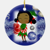 Ornament kerstcirkel, Elf (Achterkant)