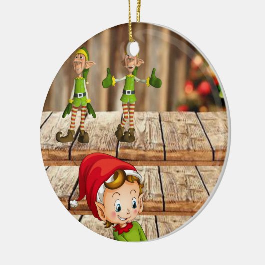 Ornament kerstcirkel, Elf (Links)