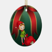 Ornament kerstcirkel, Elf (Rechts)