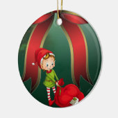 Ornament kerstcirkel, Elf (Links)