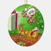 Ornament kerstcirkel, Elf (Links)