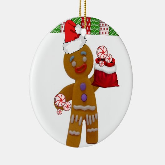 Ornament kerstcirkel, Gingerbreadman (Rechts)