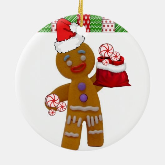 Ornament kerstcirkel, Gingerbreadman (Achterkant)