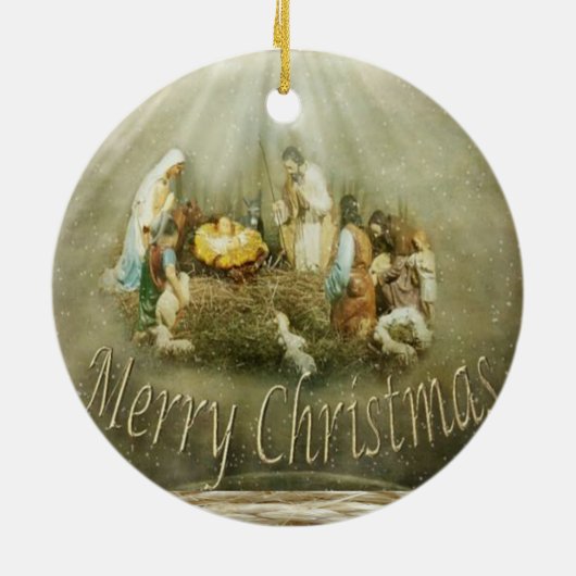 Ornament kerstcirkel, Jezus Christus (Achterkant)