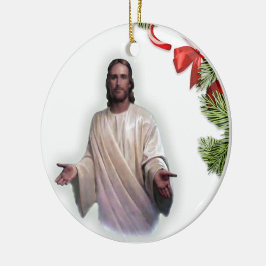 Ornament kerstcirkel, Jezus Christus (Links)