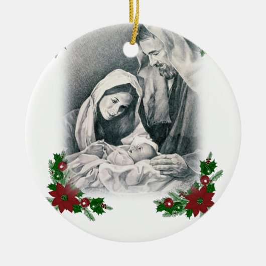 Ornament kerstcirkel, Jezus Christus (Voorkant)