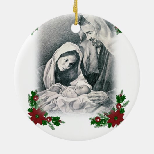 Ornament kerstcirkel, Jezus Christus (Achterkant)