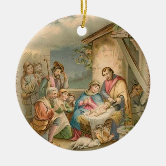Ornament kerstcirkel, Jezus Christus (Voorkant)