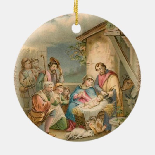 Ornament kerstcirkel, Jezus Christus (Achterkant)