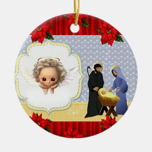 Ornament kerstcirkel, Jezus Christus (Voorkant)