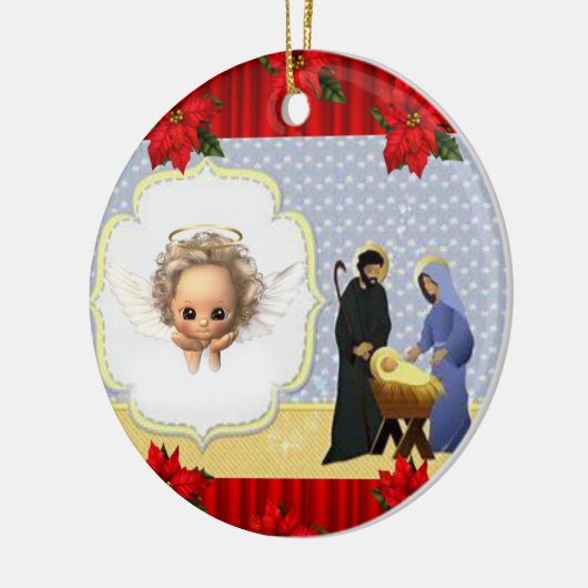 Ornament kerstcirkel, Jezus Christus (Links)