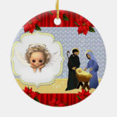 Ornament kerstcirkel, Jezus Christus (Achterkant)