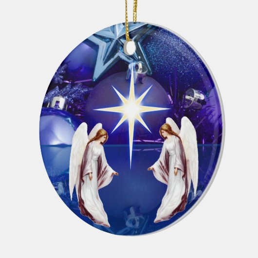 Ornament kerstcirkel, kerstangel (Links)