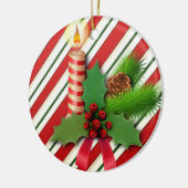 Ornament kerstcirkel, kerstkaars (Links)