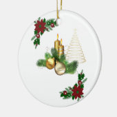 Ornament kerstcirkel, kerstkaars (Links)