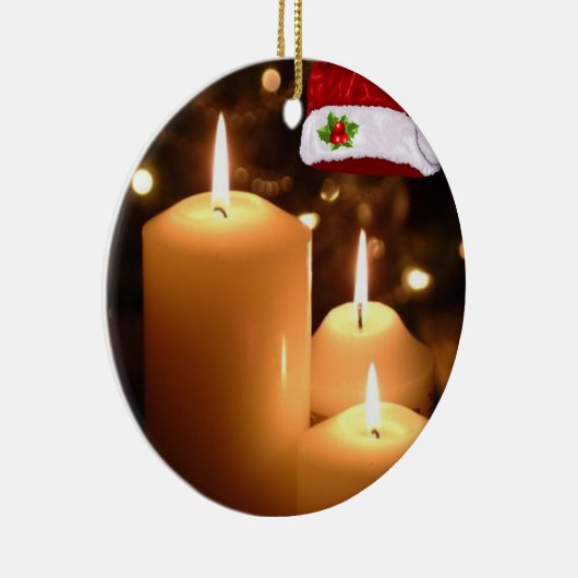 Ornament kerstcirkel, kerstkaars (Rechts)