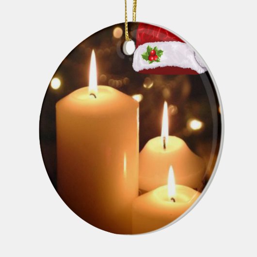 Ornament kerstcirkel, kerstkaars (Links)