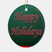 Ornament kerstcirkel Prettige feestdagen (Links)