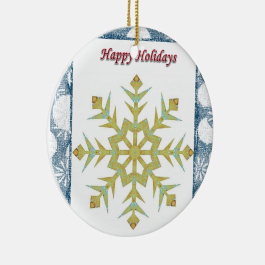 Ornament kerstcirkel Prettige feestdagen (Rechts)