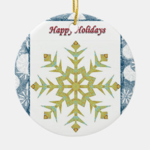 Ornament kerstcirkel Prettige feestdagen