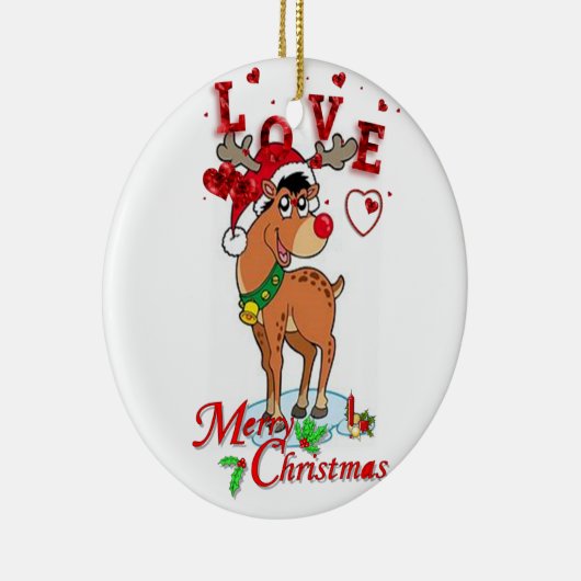 Ornament kerstcirkel, rendiertje (Rechts)