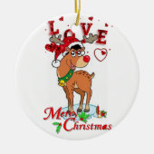 Ornament kerstcirkel, rendiertje (Voorkant)