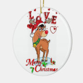 Ornament kerstcirkel, rendiertje (Links)