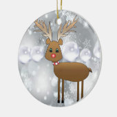 Ornament kerstcirkel, rendiertje (Links)