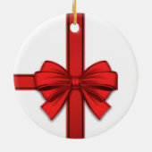 Ornament kerstcirkel, rode boe (Achterkant)