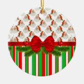 Ornament kerstcirkel, Santa Stripe (Voorkant)