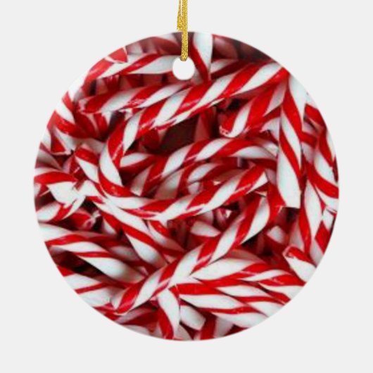 Ornament kerstcirkel, snoepsuikerriet (Achterkant)