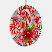 Ornament kerstcirkel, snoepsuikerriet (Rechts)