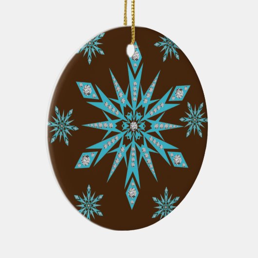 Ornament kerstcirkel, Snowflake (Rechts)