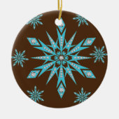 Ornament kerstcirkel, Snowflake (Voorkant)