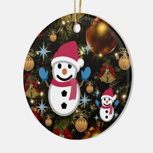 Ornament kerstcirkel, Snowman (Links)