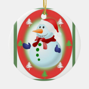 Ornament kerstcirkel, Snowman