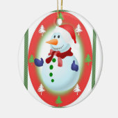 Ornament kerstcirkel, Snowman (Links)