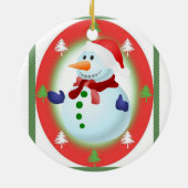 Ornament kerstcirkel, Snowman (Achterkant)