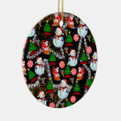 Ornament kerstcirkel, Snowman (Rechts)