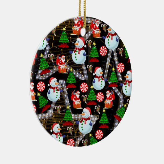 Ornament kerstcirkel, Snowman (Rechts)