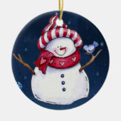 Ornament kerstcirkel, Snowman (Voorkant)