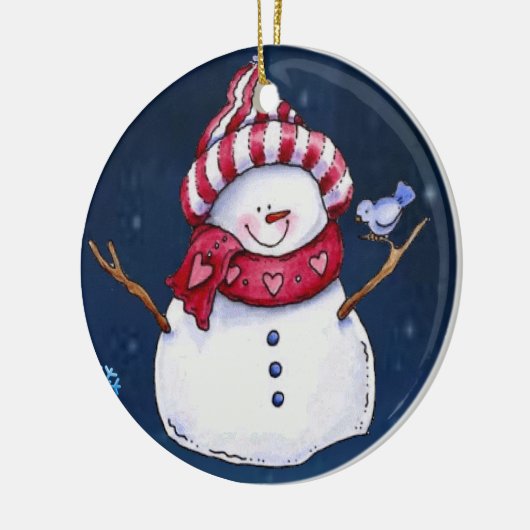 Ornament kerstcirkel, Snowman (Links)