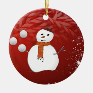 Ornament kerstcirkel, Snowman