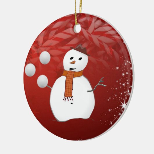 Ornament kerstcirkel, Snowman (Links)