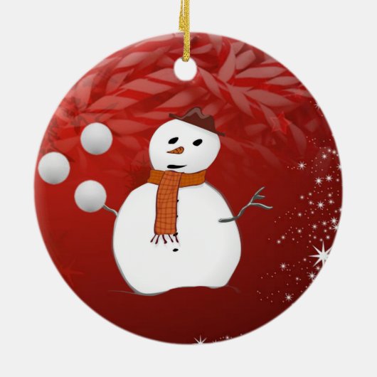 Ornament kerstcirkel, Snowman (Achterkant)