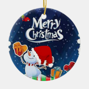 Ornament kerstcirkel, Snowman