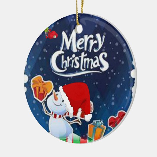 Ornament kerstcirkel, Snowman (Links)