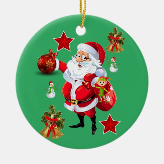 Ornament kerstcirkel, Snowman (Voorkant)