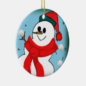 Ornament kerstcirkel, Snowman (Rechts)