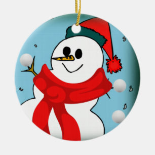 Ornament kerstcirkel, Snowman